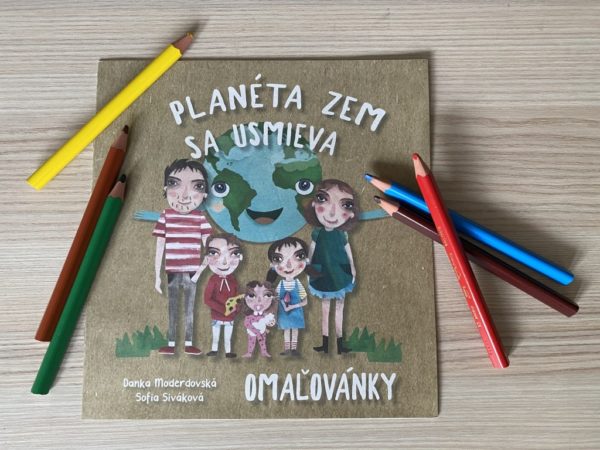 Omaľovánka - Planéta Zem sa usmieva