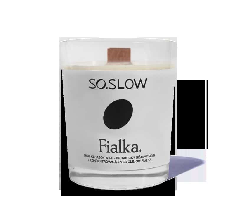 Sviečka SO SLOW FIALKA