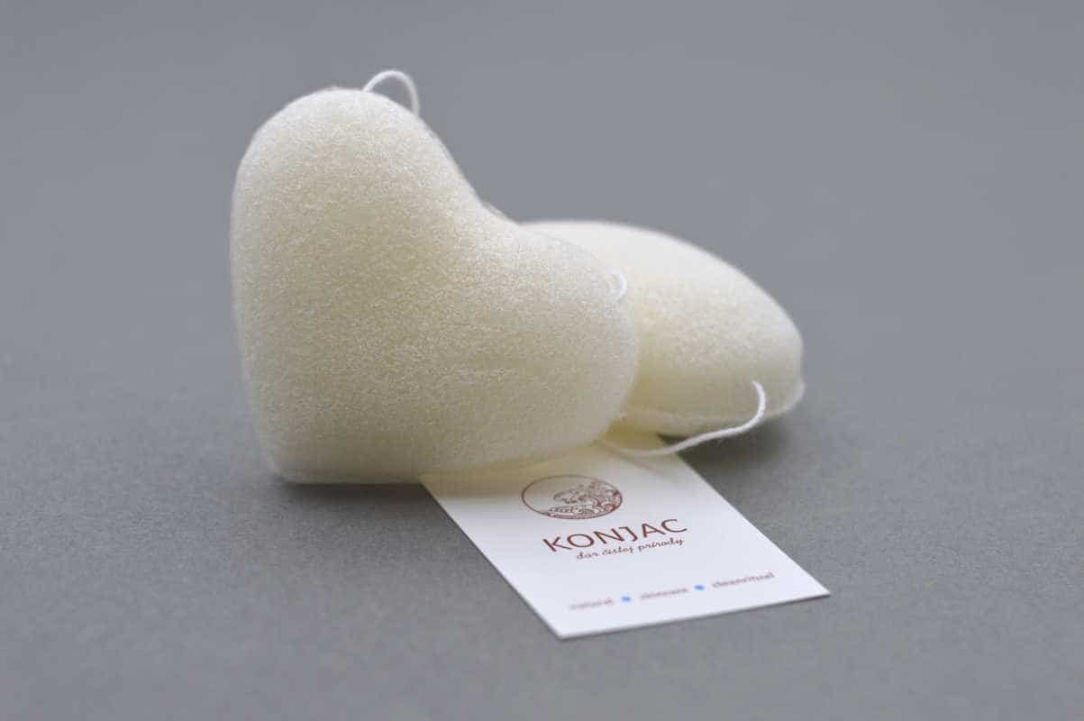 KONJAC špongia biela - srdiečko