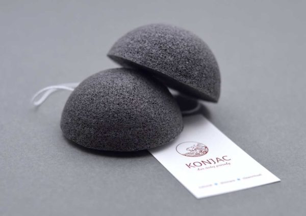 KONJAC špongia čierna