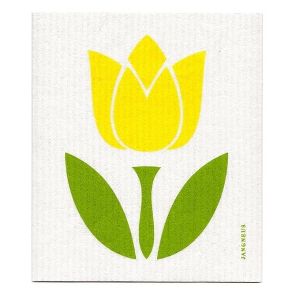 Prateľná hubka JANGNEUS - tulipán žltý