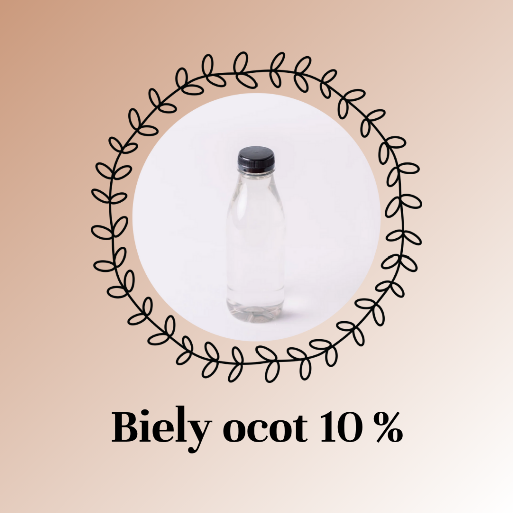 Biely ocot na upratovanie