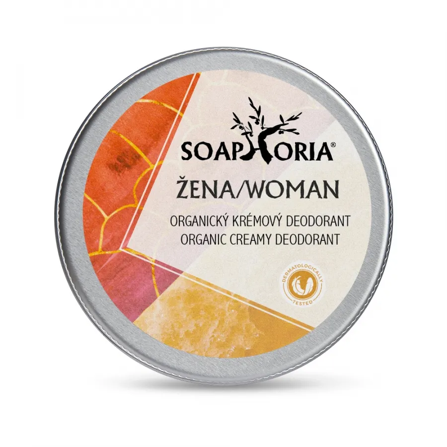 Žena organický krémový deodorant