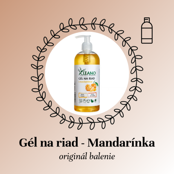 Gél na riad - Mandarínka, Cleano - originál balenie