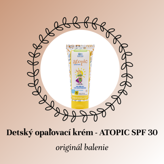 Detský opaľovací krém s minerálnym filtrom ATOPIC SPF 30