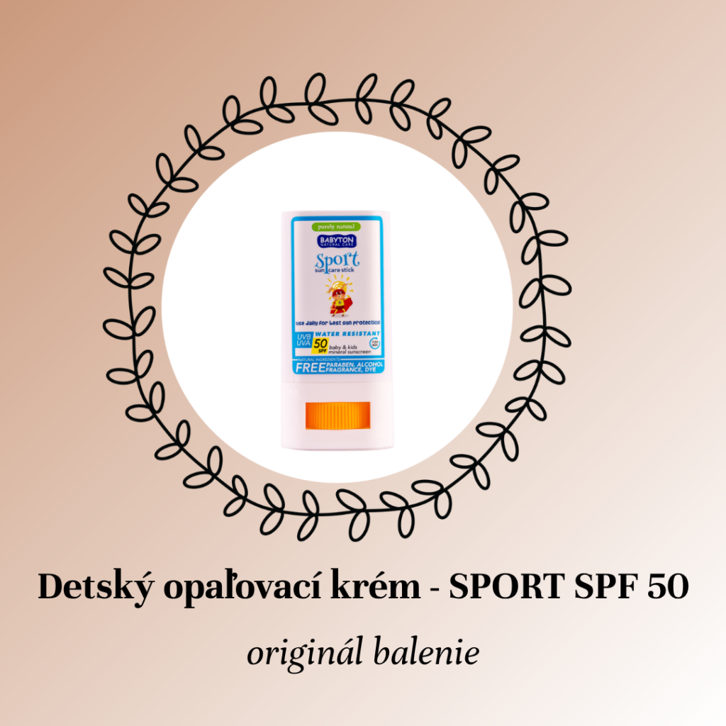 Detský opaľovací krém v tyčinke SPORT SPF 50