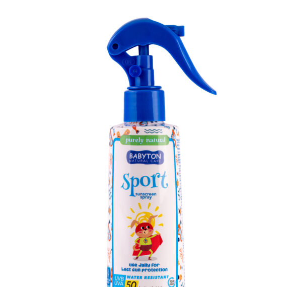 Detský opaľovací krém s minerálnym filtrom SPORT SPF 50, v spreji, 200 ml, Babyton