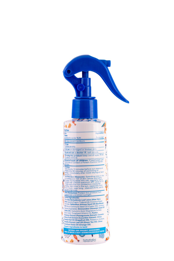 Detský opaľovací krém s minerálnym filtrom SPORT SPF 50, v spreji, 200 ml, Babyton