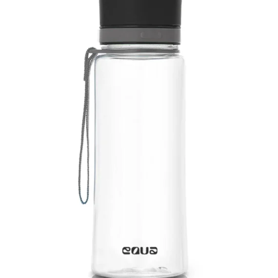 Fľaša Equa Plain Black - 600 ml