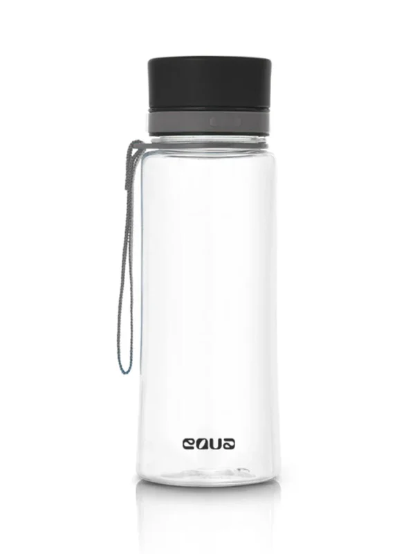 Fľaša Equa Plain Black - 600 ml