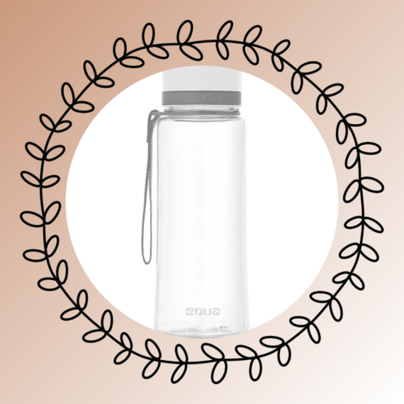 Fľaša Equa Plain White - 600 ml